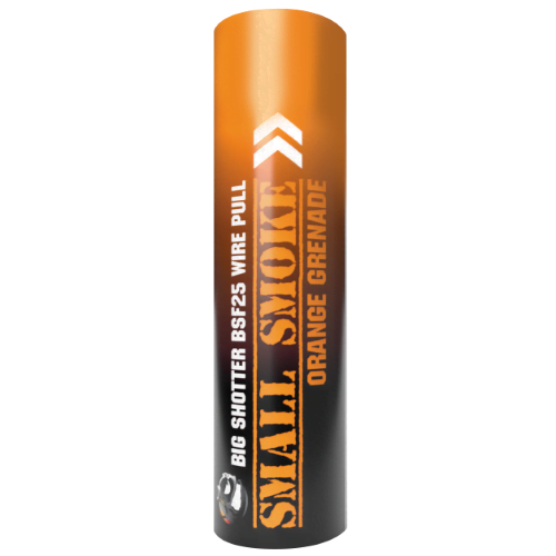 Orange smoke grenade